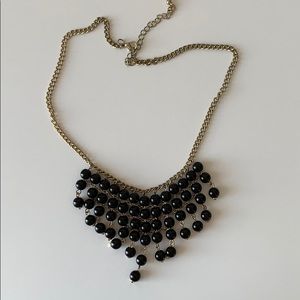 Black Beaded Necklace